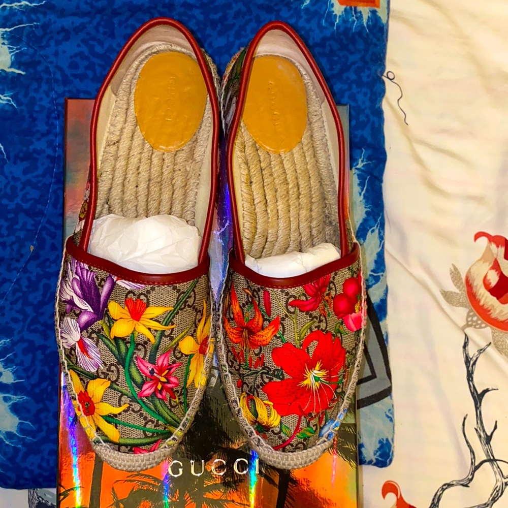 Gucci Floral Espadrilles